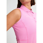 Rohnisch Women's Nicky Sleeveless Golf Polo Shirt - Fuchsia Pink