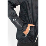 Sunderland Whisperdry Pro -Lite Lätt vattentät golfjacka - Black Camo/Silver