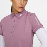 J.Lindeberg Women's Tour Tech Golf Polo Shirt - Very Grape