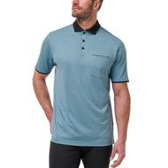 Travis Mathew Featherweight Pocket Golf Polo Shirt - Captain Blue