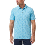 Travis Mathew Port Day Golf Shirt - Air Blue