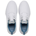 Travis Mathew The Daily Pro Hybrid Plus Spikeless Golf Shoes - White/Blue