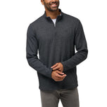 Travis Mathew Last Sunset Golf 1/4 Zip Mid -Layer - Heather Dark Grey