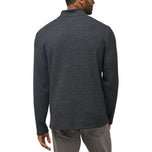 Travis Mathew Last Sunset Golf 1/4 Zip Mid -Layer - Heather Dark Grey