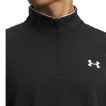 Under Armour Matchplay 1/4 拉链高尔夫套头衫 - 黑色