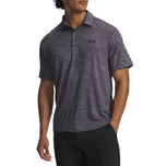 Under Armour Playoff 3 Print Golfpikétröja - kol/svart