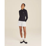 Malbon Women's Venus Long Sleeve Golf Polo Shirt - Black