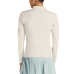 Malbon Venus långärmad golfpikétröja för kvinnor - Vit