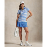 RLX Ralph Lauren Women's Printed Airflow Polo Shirt - Summer Blue/Ceramic White