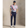 RLX Ralph Lauren Printed Lightweight Airflow Golf Polo Shirt - Fall Blue Beekman Deco