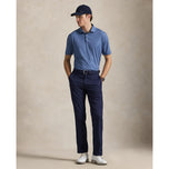 RLX Ralph Lauren Tryckt lättvikts luftflödesgolfpolo -skjorta - gamla kungliga kronbladslådor