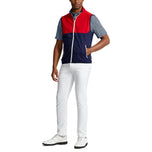 RLX Ralph Lauren包装的防水性背心 - 法国海军/红色