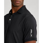 Rlx Ralph Lauren Solid Airflow Performance Polo - Polo Black