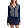 RLX Ralph Lauren Women's V -Neck Wool Blend Golf Cardigan - French Navy Multi