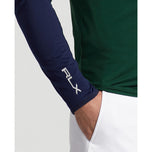 RLX Ralph Lauren桃红色的气流球衣1/4 ZIP MIDLAYER-亨特俱乐部绿色/法国海军