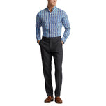 马球拉尔夫·劳伦（Polo Ralph Lauren）纽扣运动衬衫 - 蓝色/粉红色多