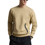 RLX Ralph Lauren New York CG Energy Fleece 高尔夫圆领衫 - 经典卡其色