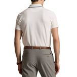RLX Ralph Lauren 尖头定制合身高性能高尔夫 Polo 衫 - 陶瓷白