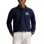 RLX Ralph Lauren New York CG Heavy Terry Golf Pullover - Raffinerad Marinblå