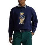 RLX Ralph Lauren Polo Bear Heavy Weight Terry Golf Crewneck - Raffinerad Marinblå