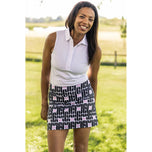 Golftini Women's Sisterhood 17.5" Golf Skort - Black Print