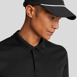 Lyle & Scott Tonal Tech Golf Polo Shirt - Jet Black