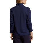 RLX Ralph Lauren Women's Cool Wool Hybrid Performance Full-Zip Jacket - French Navy