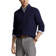 马球性能Ralph Lauren Coolmax 1/4 Zip-法国海军