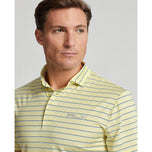 RLX RALPH LAUREN YD条纹轻巧的气流Polo- Bristol Yellow Multi