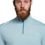Lyle＆Scott Tonal Eagle Tech 1/4 Zip Midlayer -Blue Shore