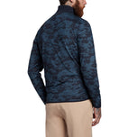 Lyle＆Scott Tonal Eagle Seafoam 1/4 Zip Midlayer -Dark Navy/ Light Navy