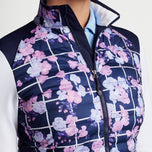 Peter Millar Kvinnor Merge Hybrid Water Resistant Golf Jacket - Navy Picnic Floral
