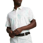 Puma Mattr Tropi -Cool Golf Polo Shirt - Bright White/Minty Burst