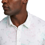 Puma Mattr Tropi -Cool Golf Polo Shirt - Bright White/Minty Burst