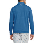 Puma AP CLOUDSPUN Castle Golf Quarter-Zip - Lake Blue Heather
