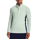 Under Armour Women's Storm Mid -Layer Golf 1/2 Zip - Sea Mist/Midnight Navy