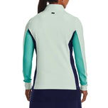 Under Armour Women's Storm Mid -Layer Golf 1/2 Zip - Sea Mist/Midnight Navy