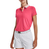 Under Armour Women's Iso-Chill Golf Polo Shirt - Perfection/Metallic Silver