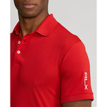 Rlx Ralph Lauren Solid Airflow Performance Polo - RL Red
